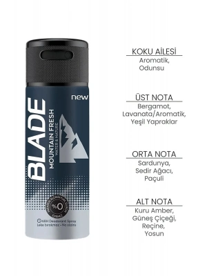 Mountain Fresh Erkek Deodorant 150ml Leke Bırakmaz