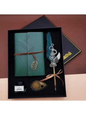 Mürekkepli Divit Kalem Ve Defter Set