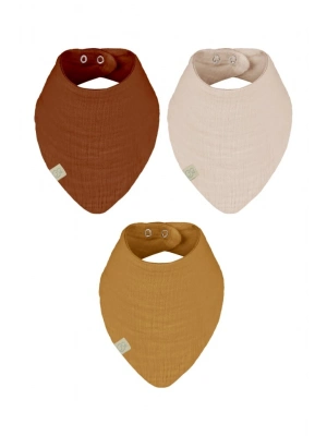 Müslin Fular Önlük 3Lü 60102 Kiremit Bej Hardal
