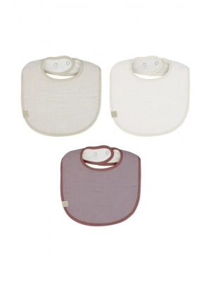 Müslin Önlük 3Lü 60101 Taş Ekru Antrasit