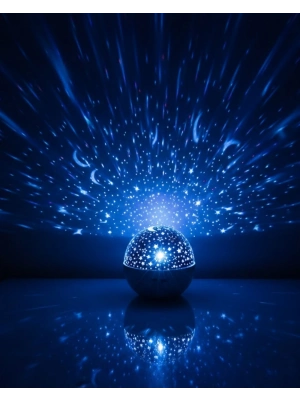 ® Müzikli Yıldız Yansıtmalı Dekoratif Gece Lambası