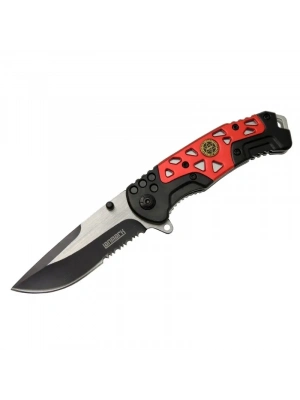 Mx10b Kırmızı Testereli Outdoor Çakı 21 Cm - Otomatik, Perçinli