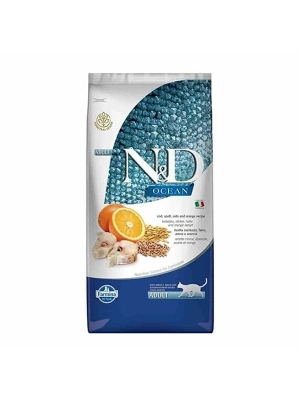 N&D Ocean Morina Balıklı ve Portakallı Kedi Maması 10 Kg