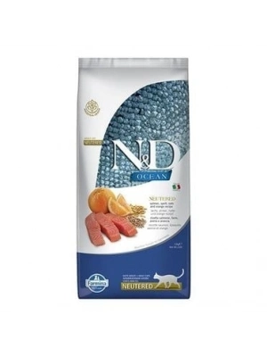 N&D Ocean Somonlu ve Portakallı Kısırlaştırılmış Kedi Maması 10 Kg