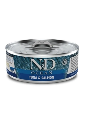 N&D Ocean Ton Balığı ve Somonlu Konserve Kedi Maması 1 Adet 70 Gr