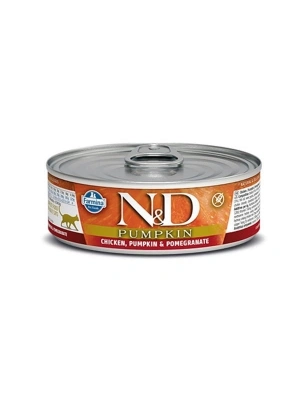 N&D Pumpkin Balkabaklı Tavuk ve Narlı Konserve Kedi Maması 1 Adet 70 Gr