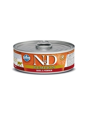 N&D Pumpkin Balkabaklı ve Bıldırcınlı Konserve Kedi Maması 1 Adet 70 Gr