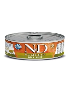 N&D Pumpkin Balkabaklı ve Ördekli Konserve Kedi Maması 1 Adet 70 Gr