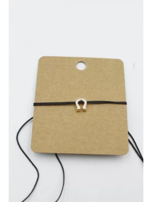 Nal İp Bileklik - Siyah