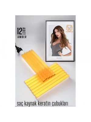Nano Keratin Kaynak Çubukları 12 ADET AMBER Absolute