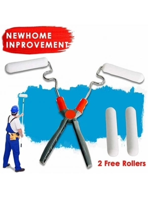 ®  Nano Süngerli Damlatmaz Mobilya ve Duvar Boyama Rulosu Hem Köşe Hem Düz Zemin