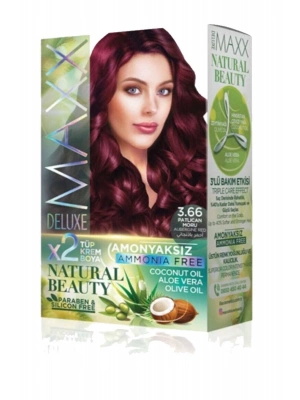 Natural Beauty Amonyaksız Saç Boyası 3.66 Patlıcan Moru