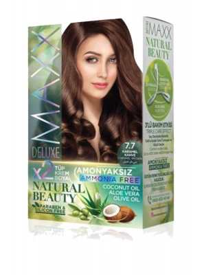 Natural Beauty Amonyaksız Saç Boyası 7.7 Karamel Kahve