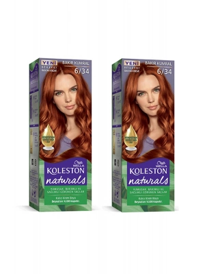 Naturals Saç Boyası Bakır Kumral 6/34 2x Paket