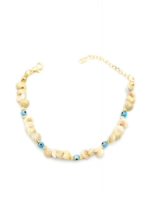 Nazar Deniz Kabuğu Bileklik - Mavi