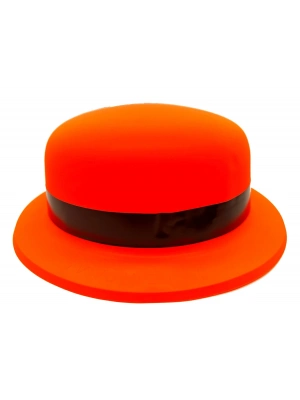 Neon Partisi Turuncu Renk Melon Plastik Parti Şapkası