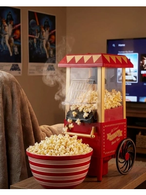 ® Nostaljik Tasarımlı Yağsız Mısır Patlatma Makinesi