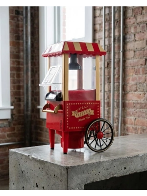 ® Nostaljik Tasarımlı Yağsız Mısır Patlatma Makinesi