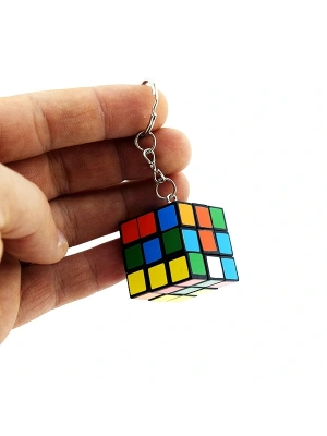 Nostaljik Zeka Küpü Sihirli Mini Rubik Anahtarlık