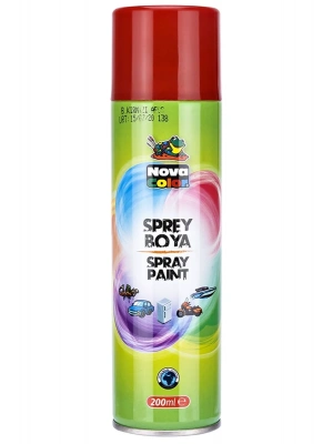 Nova Color Sprey Boya 200 Ml Kırmızı