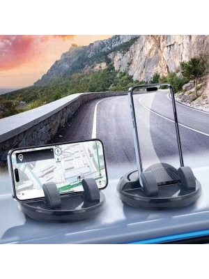 ®  Numaratörlü Güçlü Yapışkanlı 360 Derece Dönebilen Su Geçirmez Araç İçi Telefon Tutucu Plastik Aparat