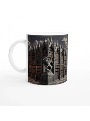 Oğlak Burcu Baskılı Kahve Kupası - Zodyak Kütüpanesi Vs1