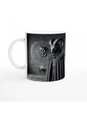 Oğlak Burcu Baskılı Kahve Kupası - Zodyak Maskeli Balo Vs4