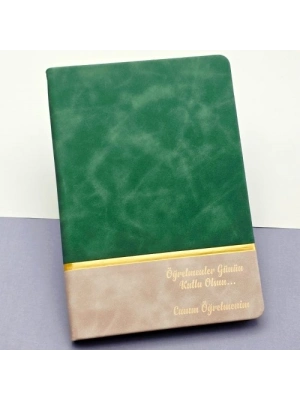 Öğretmenler Günü Hediyesi Yeşil Defter