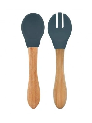 OiOi Mama Kaşığı ve Çatal Seti Deep Blue