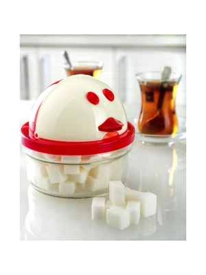 Ördek Figürlü Cam Şekerlik 420 Ml