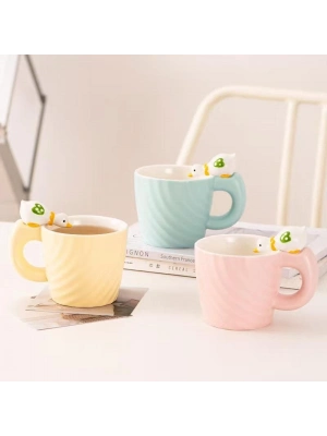 Ördek Motifli Kupa Bardak