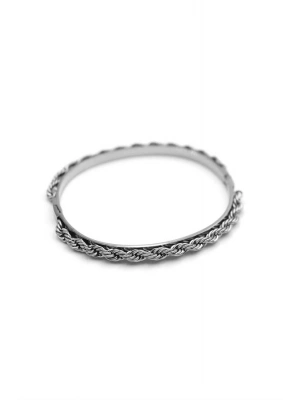 Örgü Bilezik - Gümüş