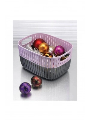 Örgü Desen Sepet 3 Lt Çift RenkStok Royaleks-G649