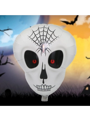 Örümcek Ağ Desenli İskelet Folyo Balon