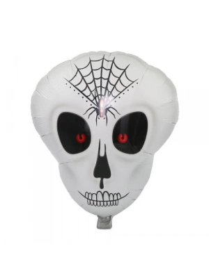 Örümcek Ağ Desenli İskelet Folyo Balon