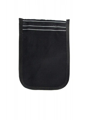 Osmanlı Kalın Siyah Banyo Hamam Kesesi 25x17 Cm