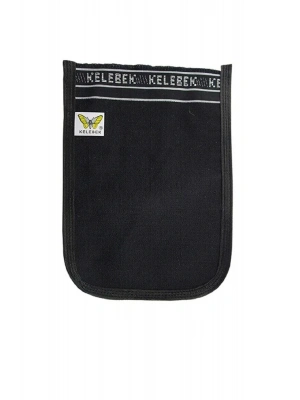 Osmanlı Kalın Siyah Banyo Hamam Kesesi 25x17 Cm