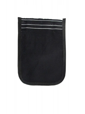 Osmanlı Kalın Siyah Banyo Hamam Kesesi 25x17 Cm