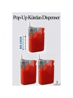 Otomatik Bas-Bırak Kürdanlık 3 lü Set