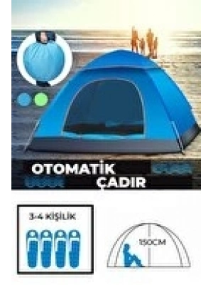 Otomatik Havada Açılan Su Geçirmez Çadır 4 Kişilik