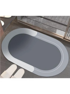Oval Süper Emici Banyo Paspası
