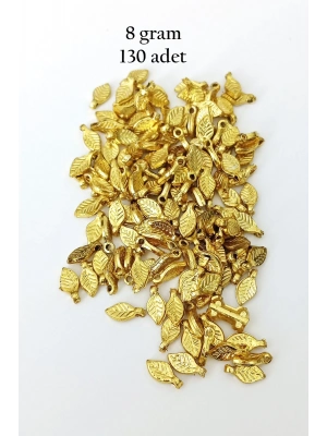 Oya Abiye Bileklik Kolye Pleksi Metalik Plastik Pul Altın Renk 8 gram 130 adet - BNC475