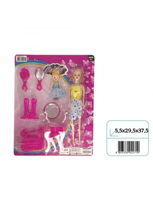 ® OYD-02271 ANLILY KART BEBEKLI MAKYJ MASALI SET-OYD