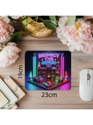 Oyun Maratonu Temalı Gamer Mouse Pad - 19x23 cm 2 mm Dikdörtgen İthal Baskılı Mouse Pad