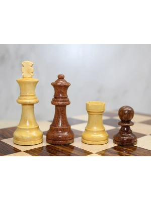 Özel Vernikli Mıknatıs Taşlı Ahşap Katlanabilir Kutulu Satranç Oyunu 17.5 Cm