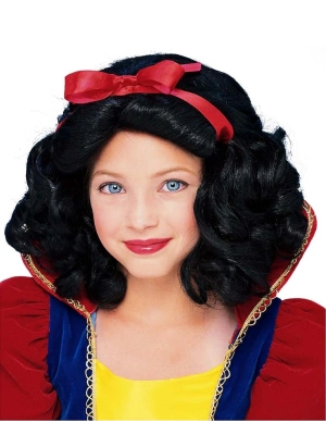 Pamuk Prenses Peruğu Kırmızı Fiyonklu