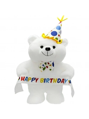 ® Papyonlu Happy Birthday Peluş Ayı 45 cm
