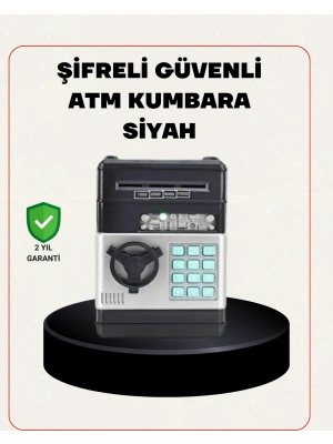 Para Kasası Görünümlü Elektronik Şifreli Kumbara