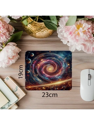 Parlak Spiral Gökyüzü Mousepad - 19x23 cm 2 mm Dikdörtgen İthal Baskılı Mouse Pad