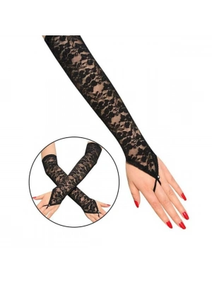 Parmak Askılı Zarif Dantel Eldiven